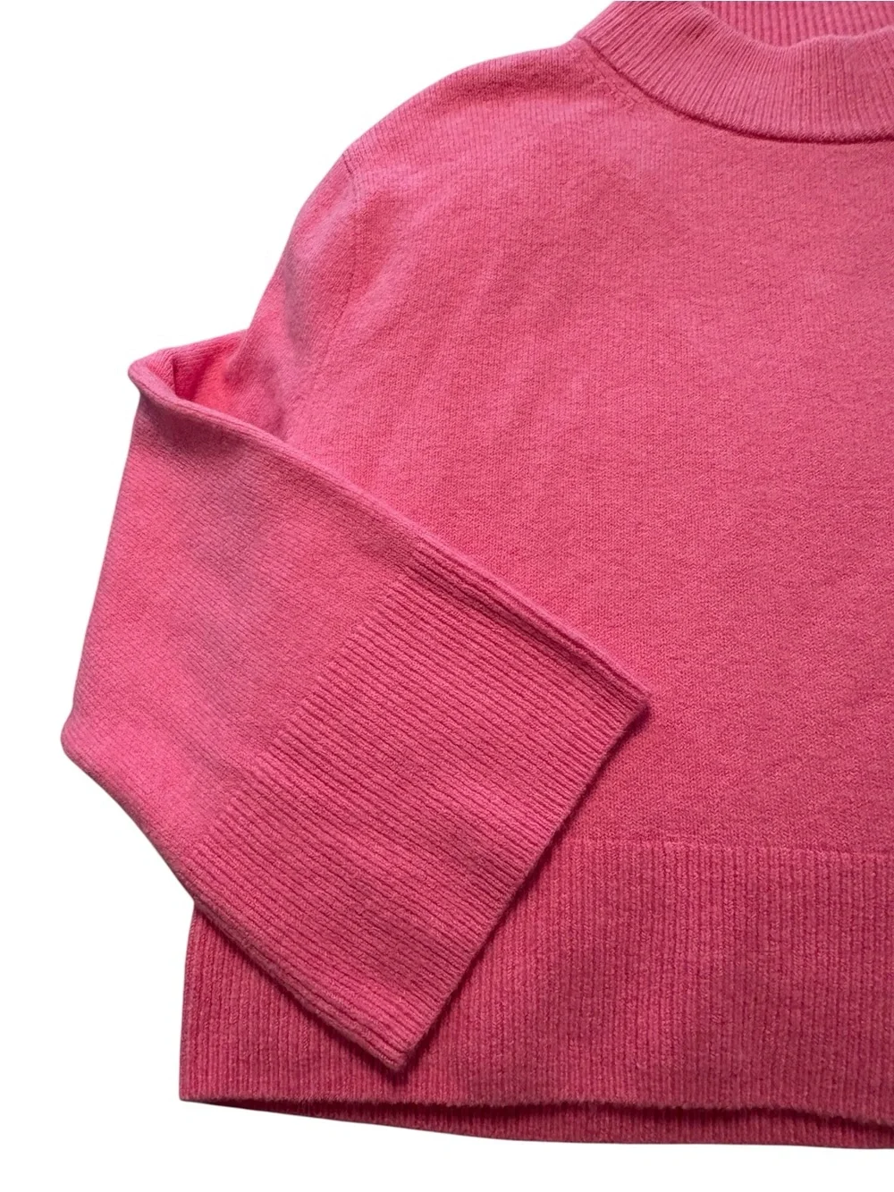 J. Crew Pink Mock Neck Pullover Sweater